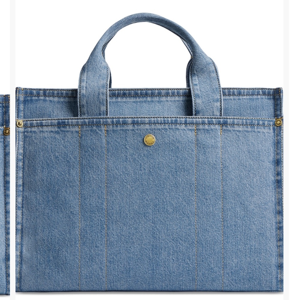 Coach Denim Cargo Tote - Picture 4 of 6